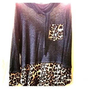 Lite weight cowl neck sweater